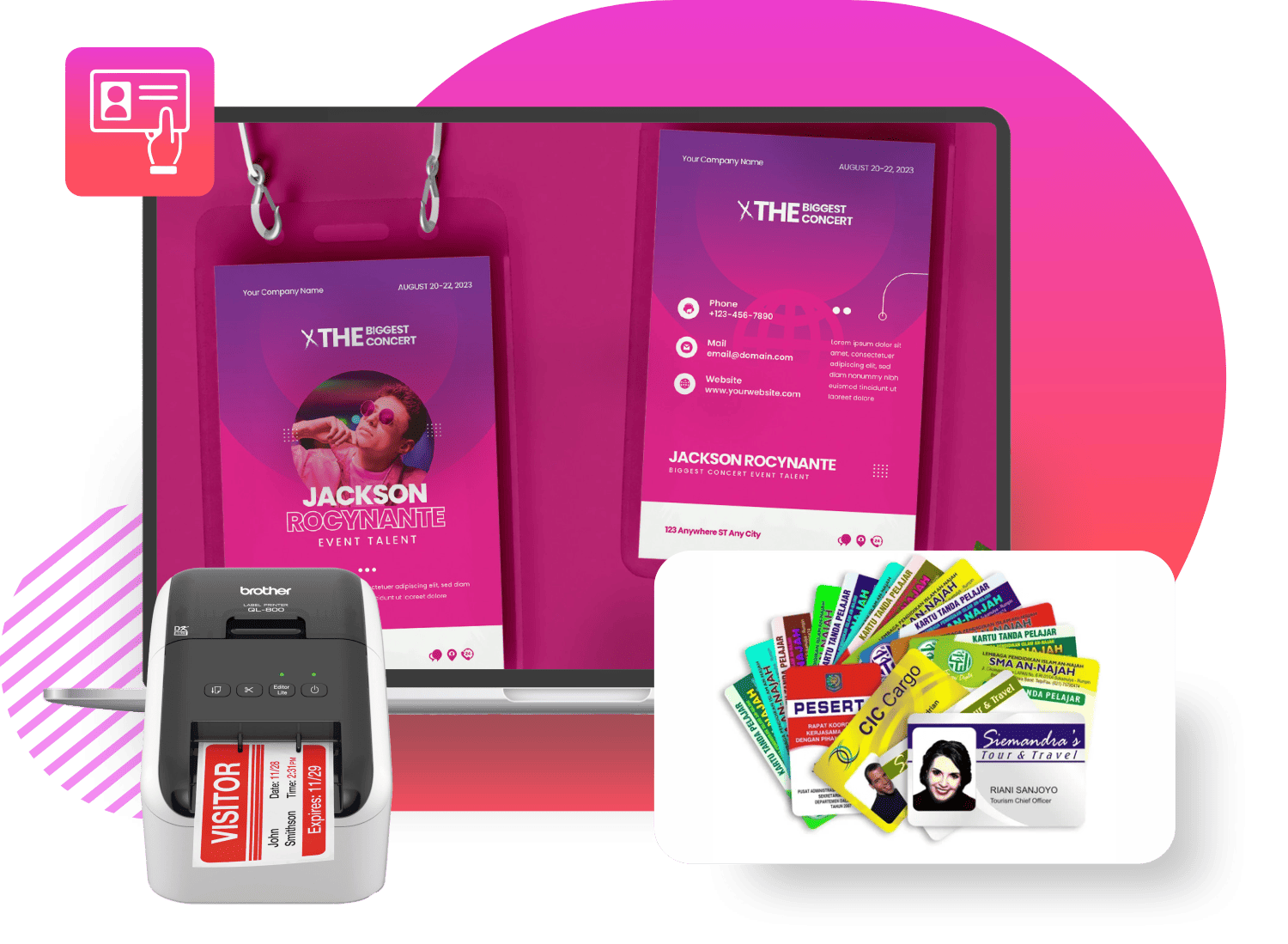 Fully Customizable Event Badge Templates