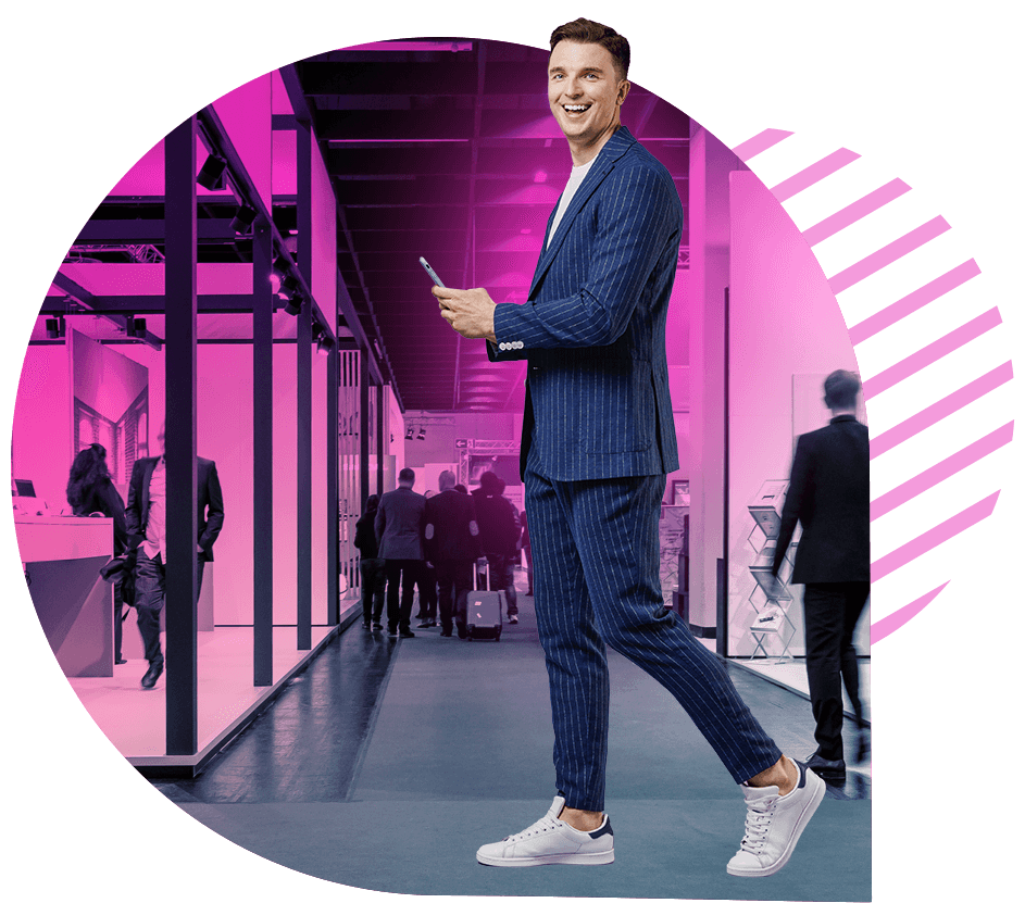 Community event software showing an interactive fair map, booth selection, and mobile app alerts Community event software showing an interactive fair map, booth selection, and mobile app alerts