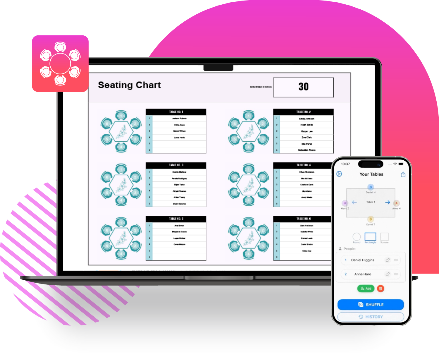 Real-Time Seat & Table Assignments