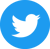 Twitter social icons - circle - blue transparent